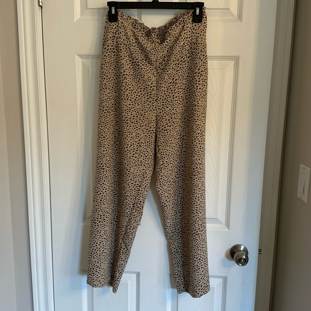 Anthropologie Leopard Pants